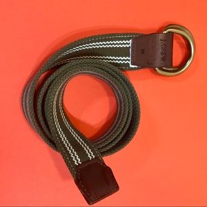 men’s JCrew twill belt, M 34”